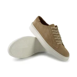 Sneakers Bassa Uomo in Camoscio Beige