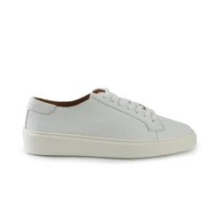 Sneakers Bassa Uomo in Pelle Bianca