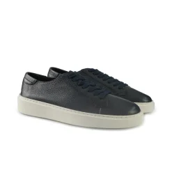 Sneakers Bassa Uomo in Pelle Blu