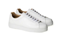 Sneakers Bassa Uomo Pelle Bianca