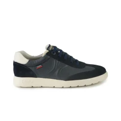 Sneakers Bassa Uomo Pelle Blu