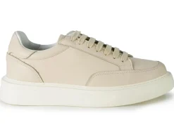 Sneakers Bassa Uomo Pelle Milk