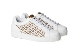 Sneakers Bassa Uomo Pelle Intrecciata