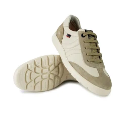 Sneakers Bassa Uomo Pelle Pietra