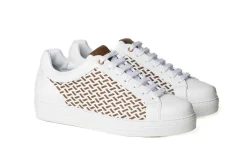 Sneakers Bassa Uomo Pelle Intrecciata