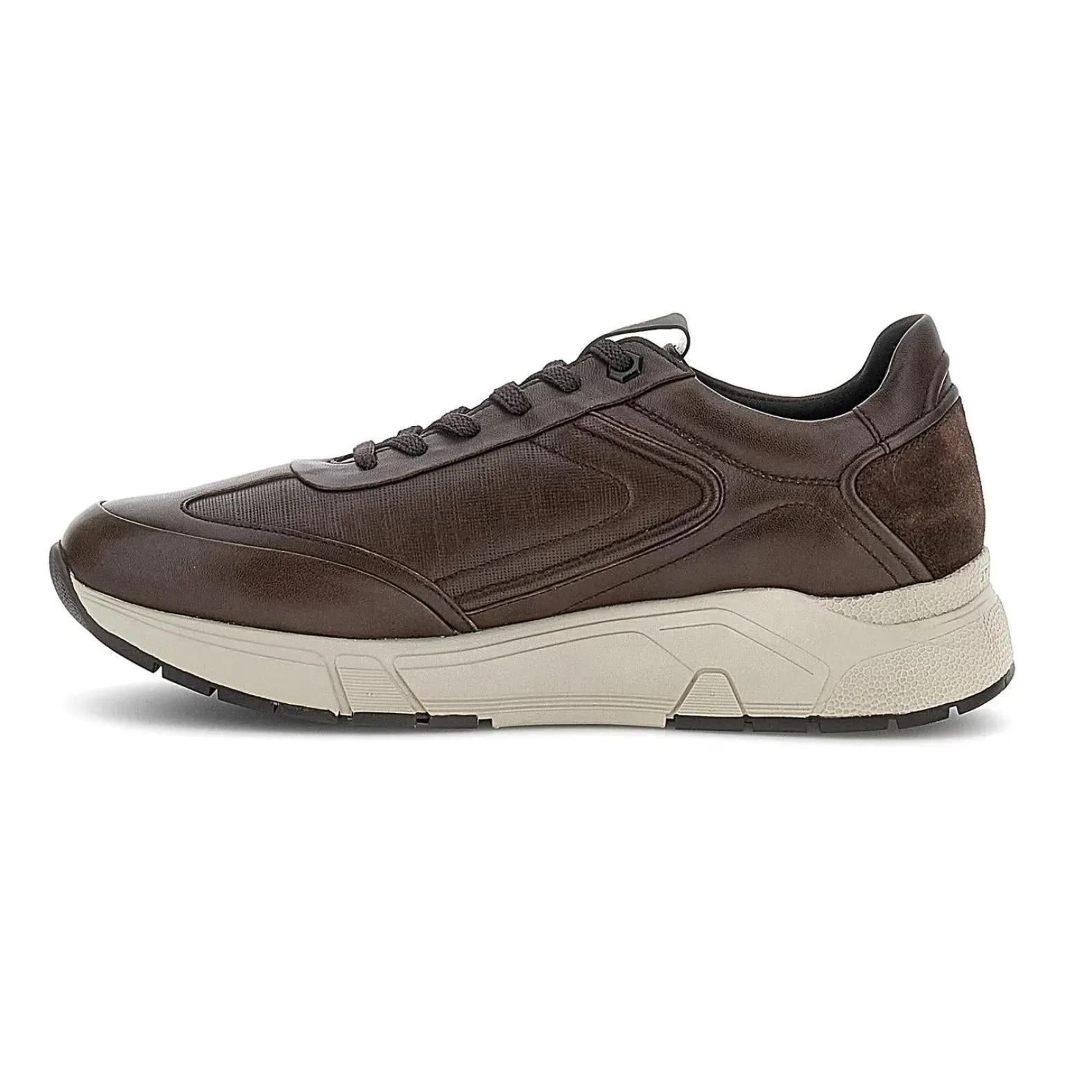 Sneakers Bassa Uomo Pelle Marrone