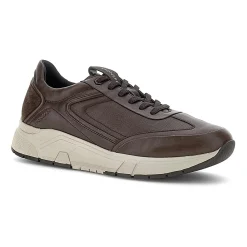 Sneakers Bassa Uomo Pelle Marrone