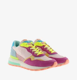 Sneakers Basse Running Donna Multicolor Rosa