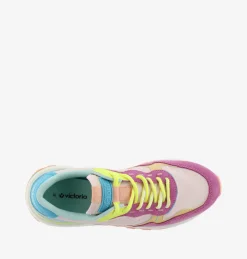 Sneakers Basse Running Donna Multicolor Rosa