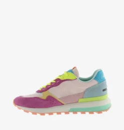 Sneakers Basse Running Donna Multicolor Rosa