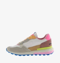 Sneakers Basse Running Donna Multicolor Bianco