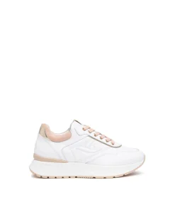 Sneakers Donna Bassa in Pelle Bianca