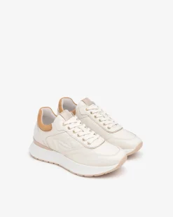 Sneakers Donna Bassa in Pelle Osso