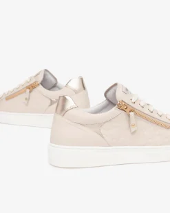 Sneakers Donna Bassa in Pelle Milk