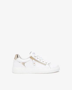 Sneakers Donna Bassa in Pelle Bianca