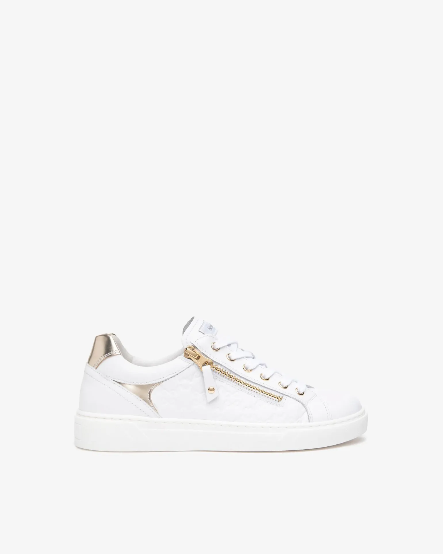 Sneakers Donna Bassa in Pelle Bianca
