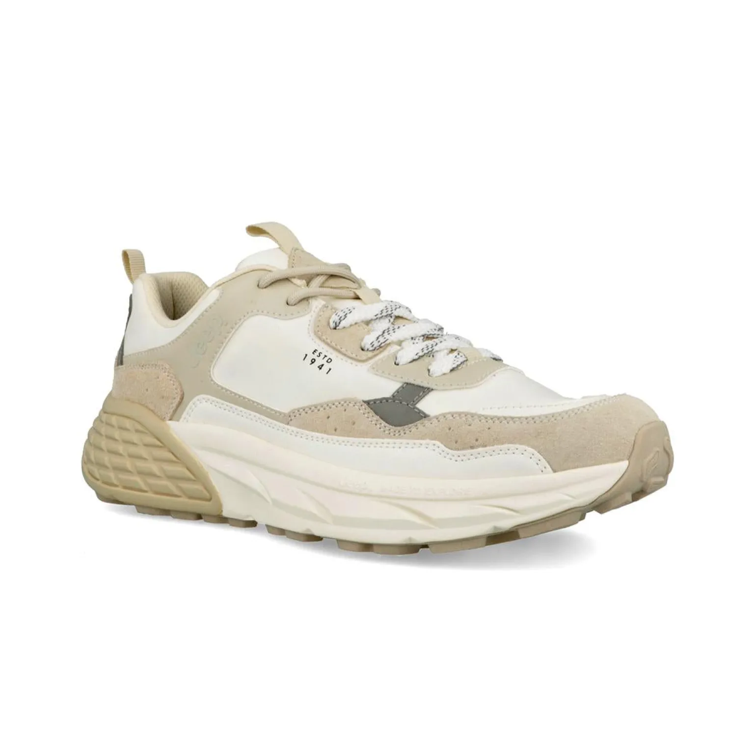 Sneakers Donna Camoscio Multicolor Bianco