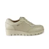 Sneakers Donna con Zeppa in Pelle Skin