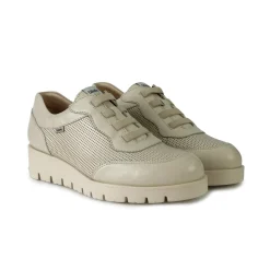 Sneakers Donna con Zeppa in Pelle Skin