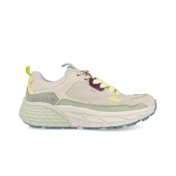 Sneakers Donna in Camoscio Multicolor Menta