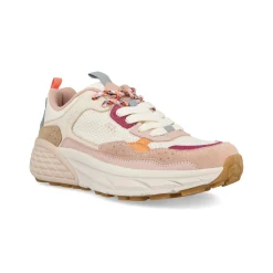Sneakers Donna in Camoscio Multicolor Rosa