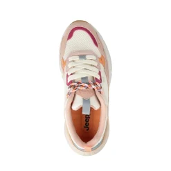 Sneakers Donna in Camoscio Multicolor Rosa