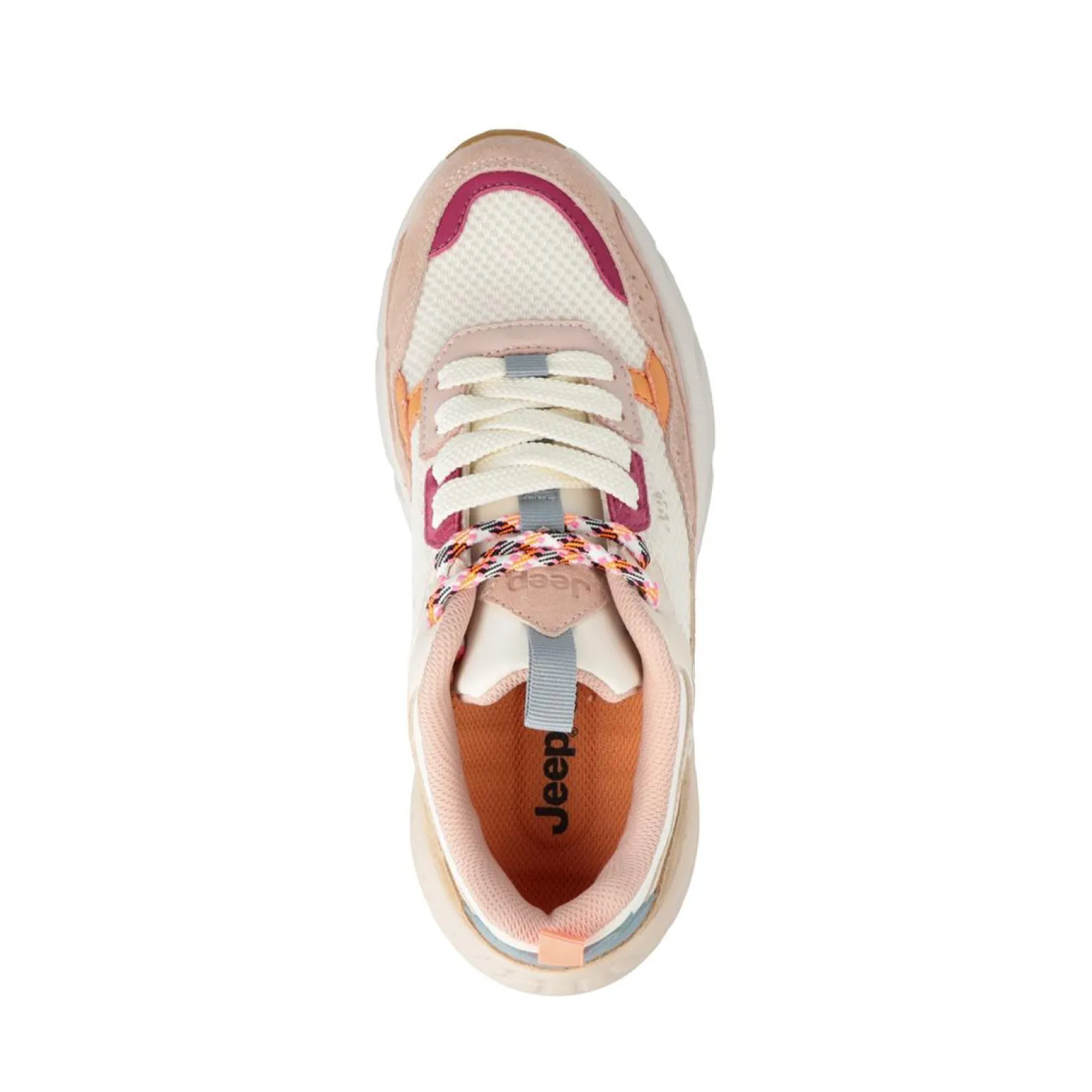 Sneakers Donna in Camoscio Multicolor Rosa