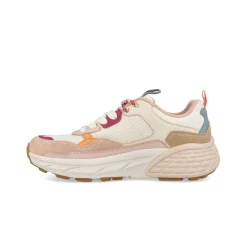 Sneakers Donna in Camoscio Multicolor Rosa