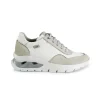 Sneakers Donna in Pelle Bianca con Fondo Ammortizzato