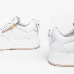 Sneakers Donna in Pelle Bianca