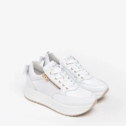 Sneakers Donna in Pelle Bianca