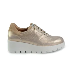 Sneakers Donna in Pelle Laminata Rosa