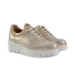 Sneakers Donna in Pelle Laminata Rosa