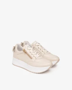 Sneakers Donna in Pelle Milk