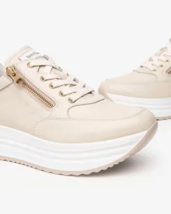Sneakers Donna in Pelle Milk