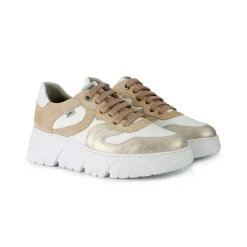 Sneakers Donna in Pelle Multicolor Pesca