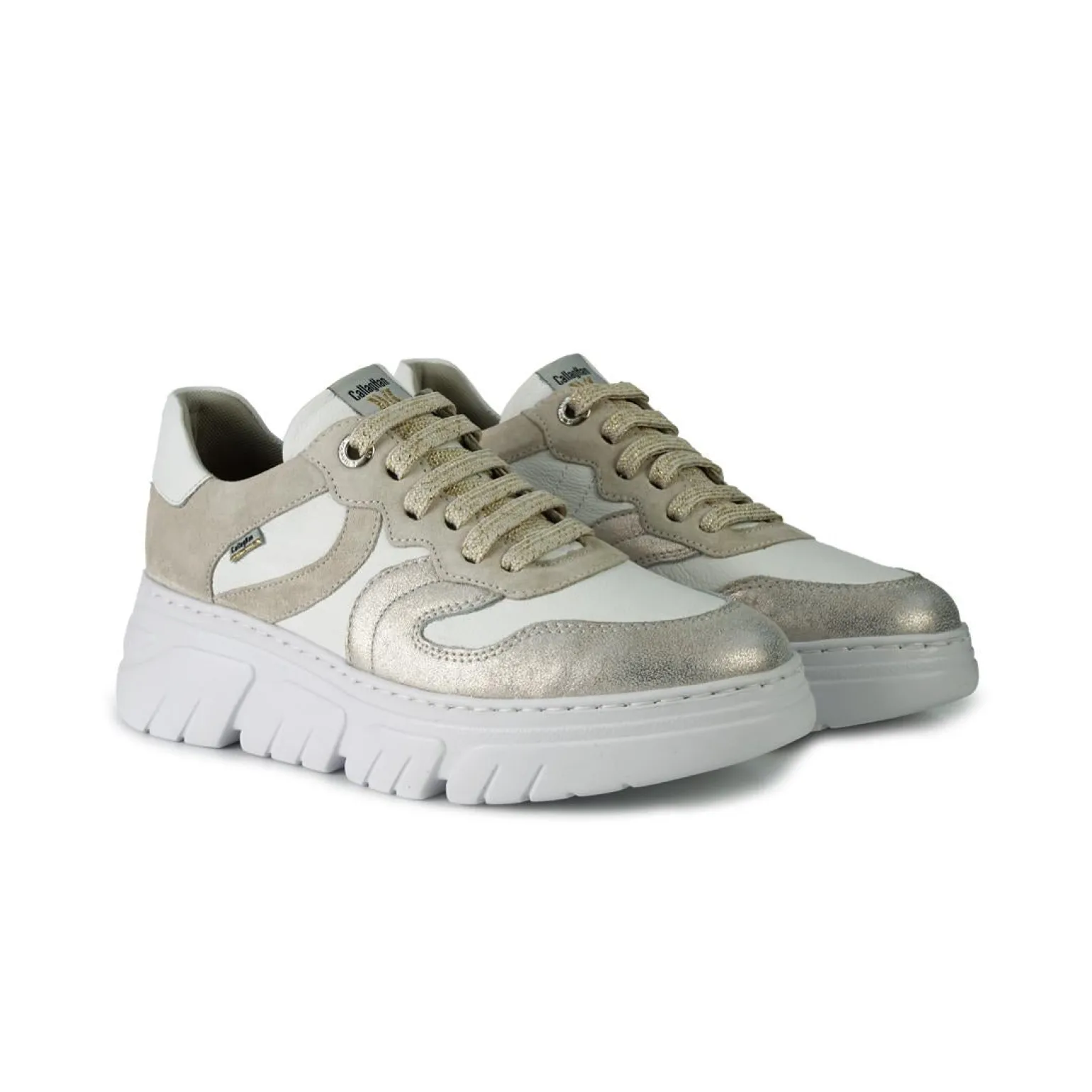 Sneakers Donna in Pelle Multicolor Bianco