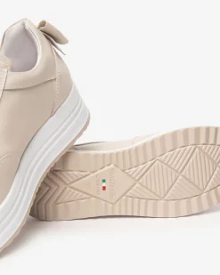 Sneakers Donna in Pelle Milk