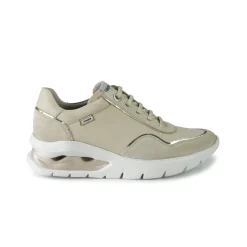 Sneakers Donna in Pelle Pesca con Fondo Ammortizzato