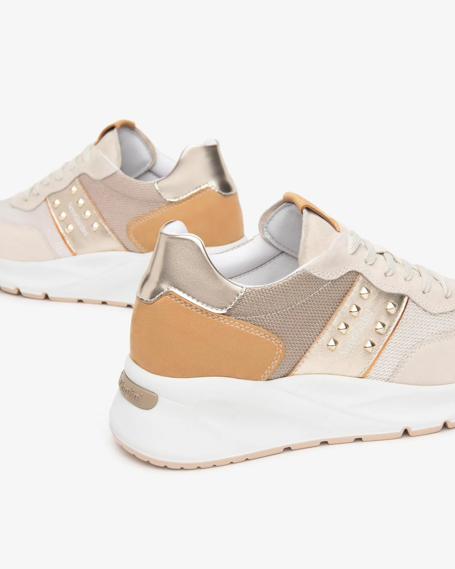 Sneakers Donna in Pelle Yogurt