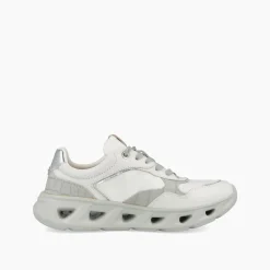 Sneakers Donna Running in Pelle Bianca