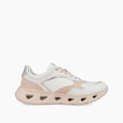 Sneakers Donna Running in Pelle Bianca