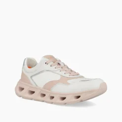 Sneakers Donna Running in Pelle Bianca