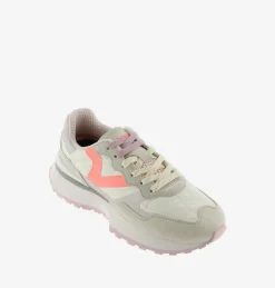 Sneakers Donna Rush Running Beige Multicolor