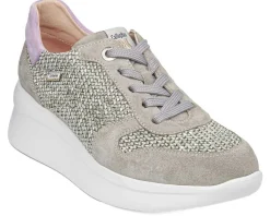 Sneakers Donna Verde Zeppa