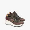Sneakers Donna Zeppa Multicolor Bordo