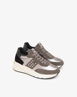 Sneakers Donna Zeppa Multicolor Cemento