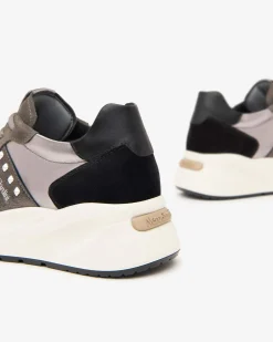 Sneakers Donna Zeppa Multicolor Cemento
