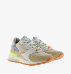 Sneakers Running Donna Multicolor Beige