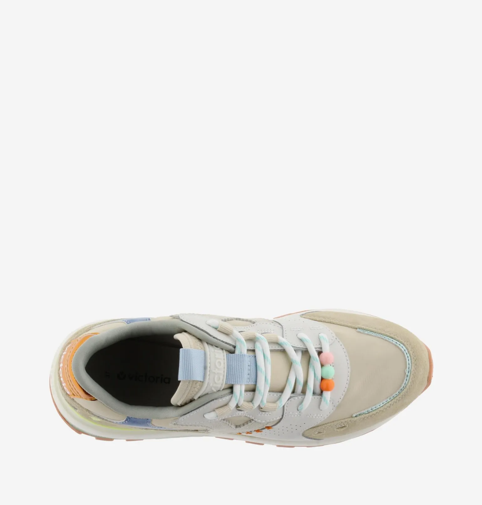 Sneakers Running Donna Multicolor Beige